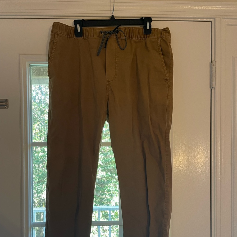 American Eagle Khaki Drawstring Joggers